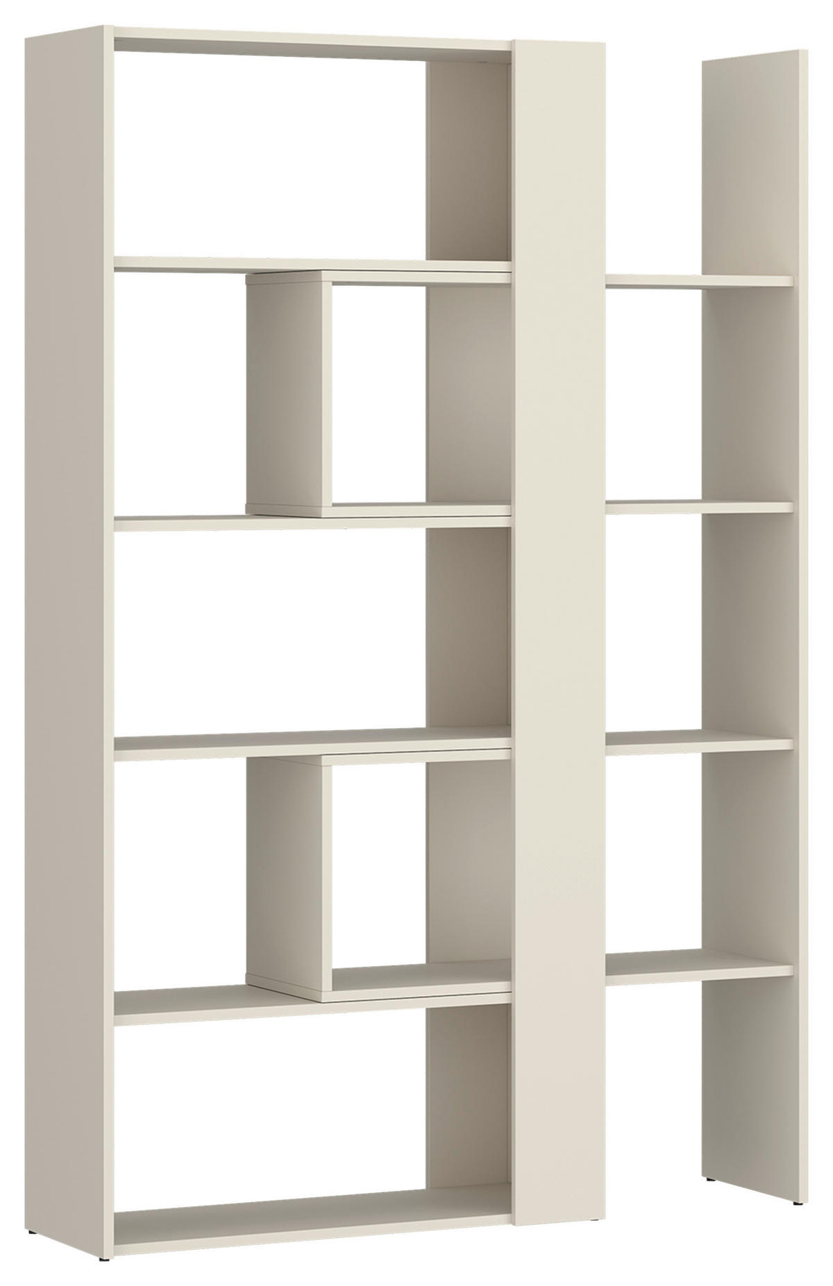 REGÁL, kašmírová, 82-146/180/35 cm - kašmírová, Modern, kompozitné drevo/plast (82-146/180/35cm)