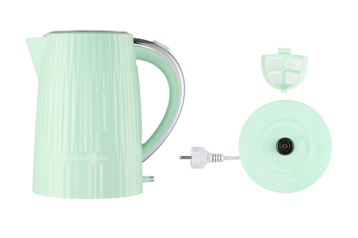 WASSERKOCHER Wasserkocher 1,7 L  - Minttürkis, Basics, Kunststoff (16/25/22,5cm) - Russell Hobbs