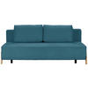 SCHLAFSOFA in Textil Blau  - Blau/Naturfarben, Design, Holz/Textil (211/88/102cm) - Niels Andersson