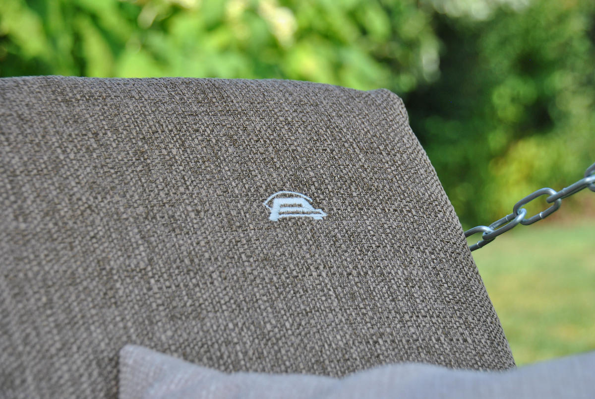 HOLLYWOODSCHAUKEL 210/160/145 cm  - Taupe/Dunkelgrau, Basics, Textil/Metall (210/160/145cm) - Boxxx