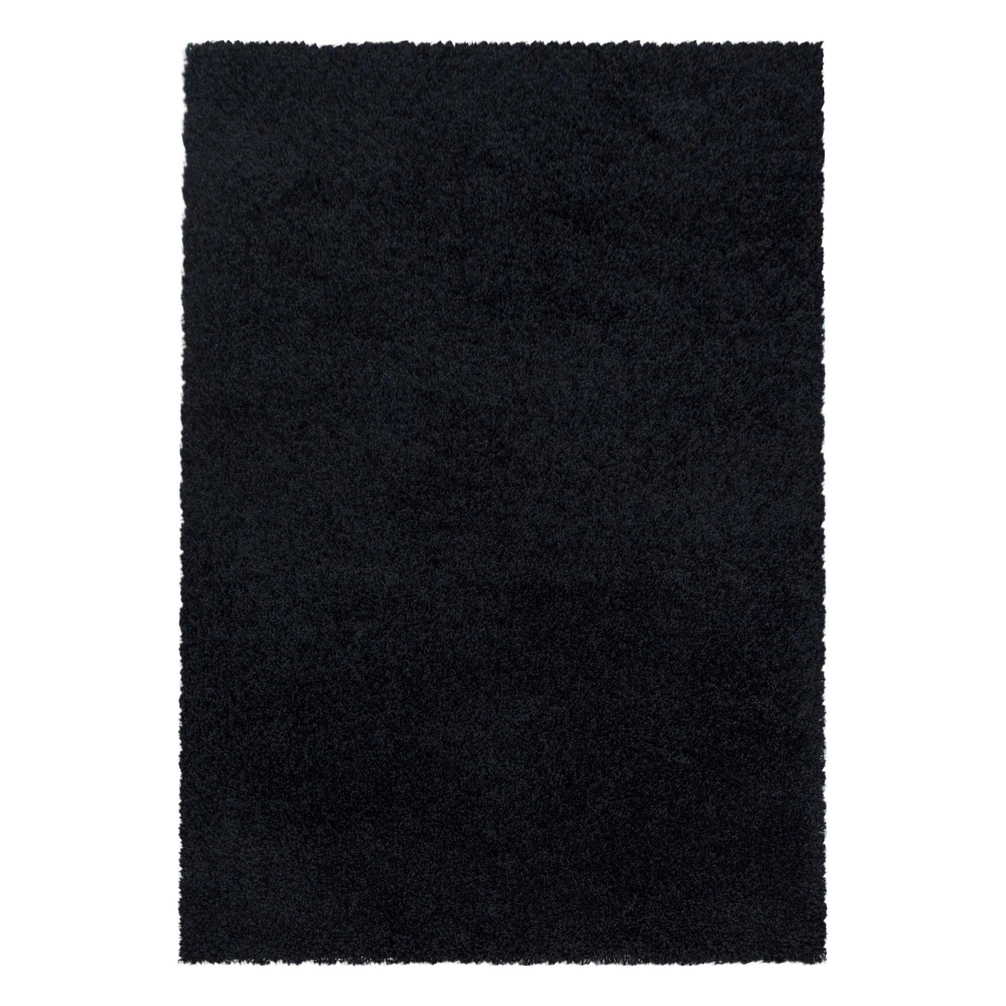 Hochflor Teppich Schwarz 60/110 cm Sydney 3000 schwarz  - Schwarz, Basics, Textil (60/110cm) - Novel
