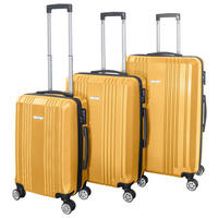 SADA CESTOVNÝCH KUFROV  - žltá, Trend, kov/textil - Novel