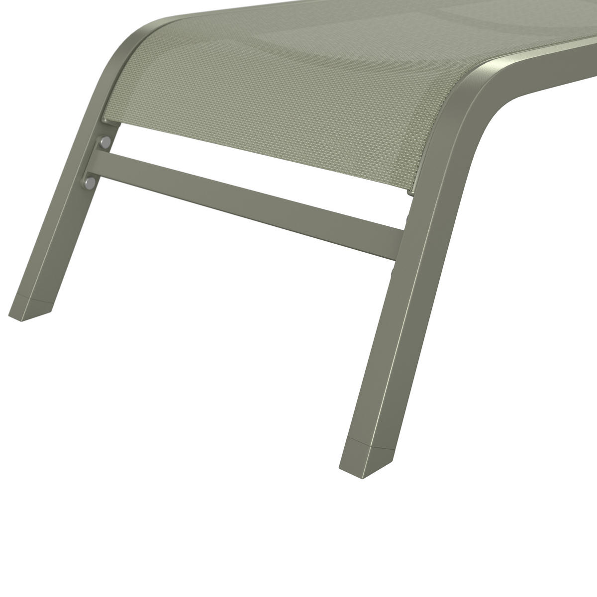 SONNENLIEGE 198/34/87/62 cm  - Grün, MODERN, Textil/Metall (198/34/87/62cm) - Ambia Garden