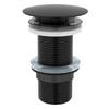 ABLAUFVENTIL 7,0/6,5/7,0 cm  - Schwarz, Basics, Metall (7,0/6,5/7,0cm) - Xora