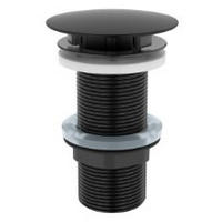 ABLAUFVENTIL 7,0/6,5/7,0 cm  - Schwarz, Basics, Metall (7,0/6,5/7,0cm) - Xora