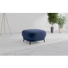 HOCKERTextil Blau  - Blau/Schwarz, Modern, Textil/Metall (90/49/90cm) - Sit & More