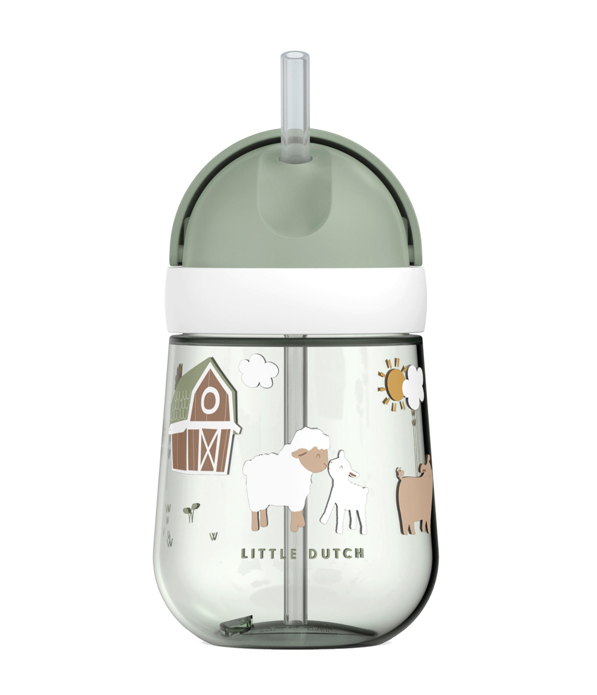 TRINKHALMBECHER - Olivgrün, Basics, Kunststoff (8/8/19,8cm) - Mepal