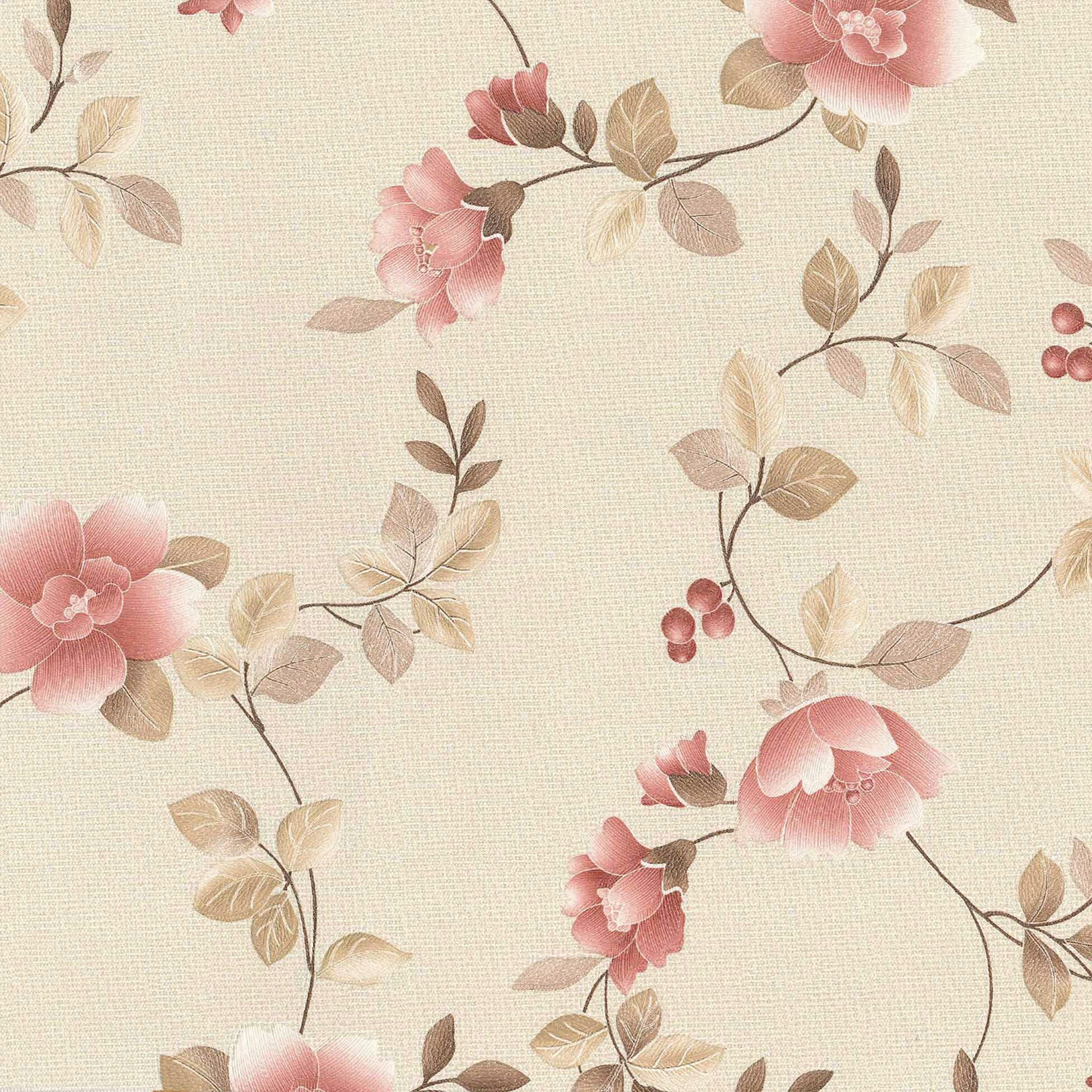 STOLNJAK METRAŽNI bež, pink, krem - pink/bež, Osnovno, tekstil/plastika (140/2000cm)