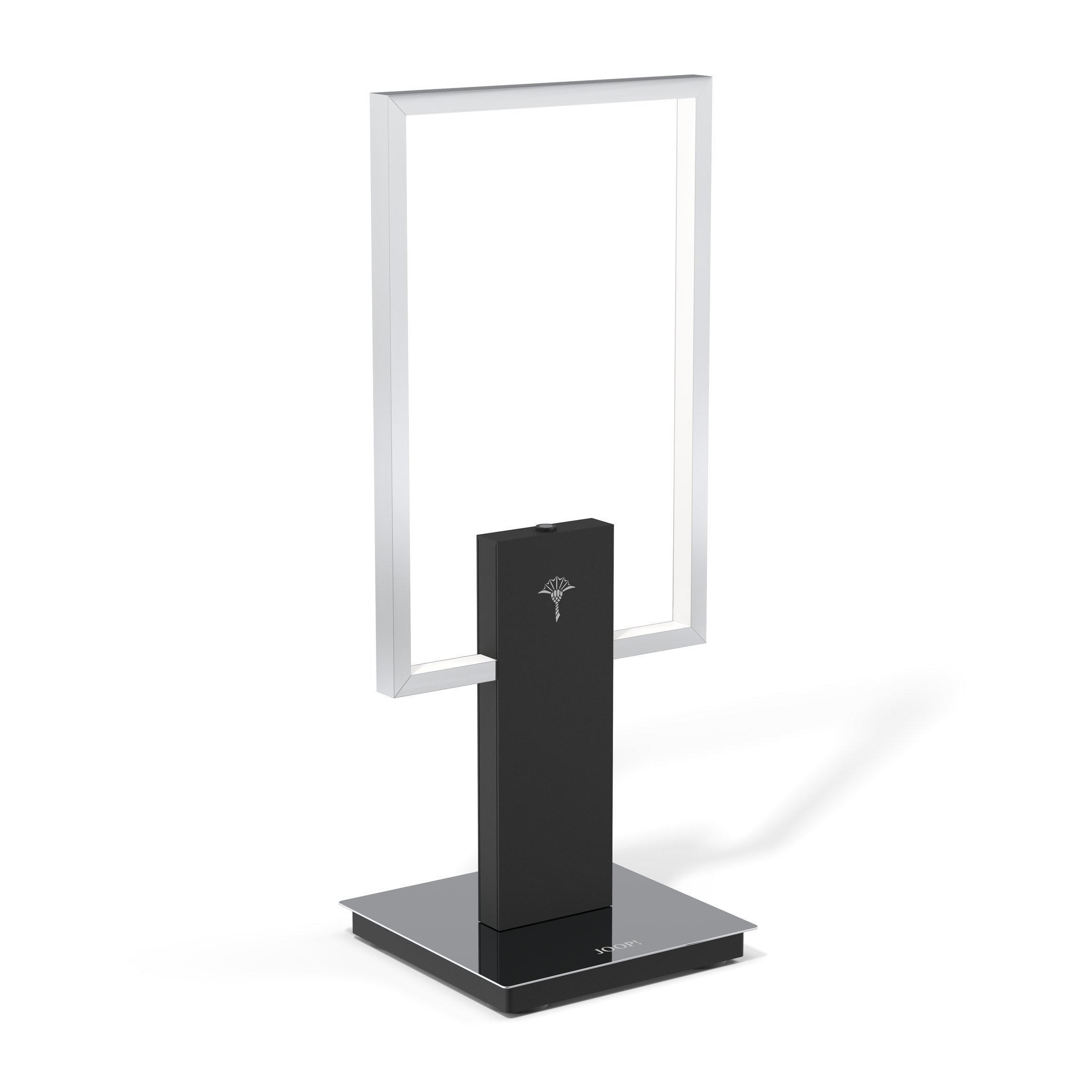 LED-TISCHLEUCHTE Cube Lights 19/1,6/44 cm - Chromfarben/Schwarz, Design, Kunststoff/Metall (19/1,6/44cm) - Joop!