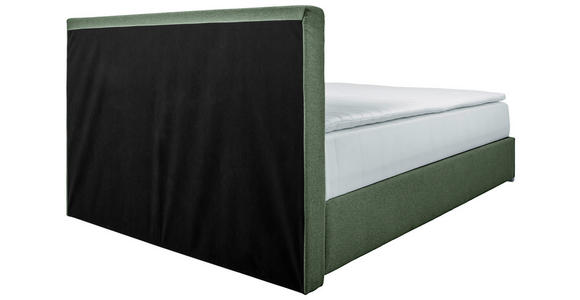 BOXBETT 90/200 cm in Grün - Chromfarben/Grün, KONVENTIONELL, Kunststoff/Textil (90/200cm) - Carryhome