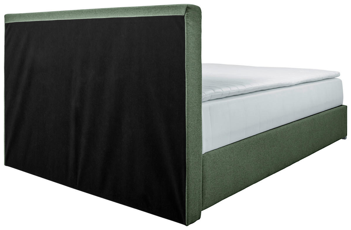 BOX KREVET BEZ OPRUGA 90/200 cm     zelena  - boja hroma/zelena, Konvencionalno, tekstil/plastika (90/200cm) - Carryhome