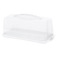 KUCHENTRANSPORTBOX - Transparent/Weiß, Basics, Kunststoff (36/16,5/16,5cm) - Rotho