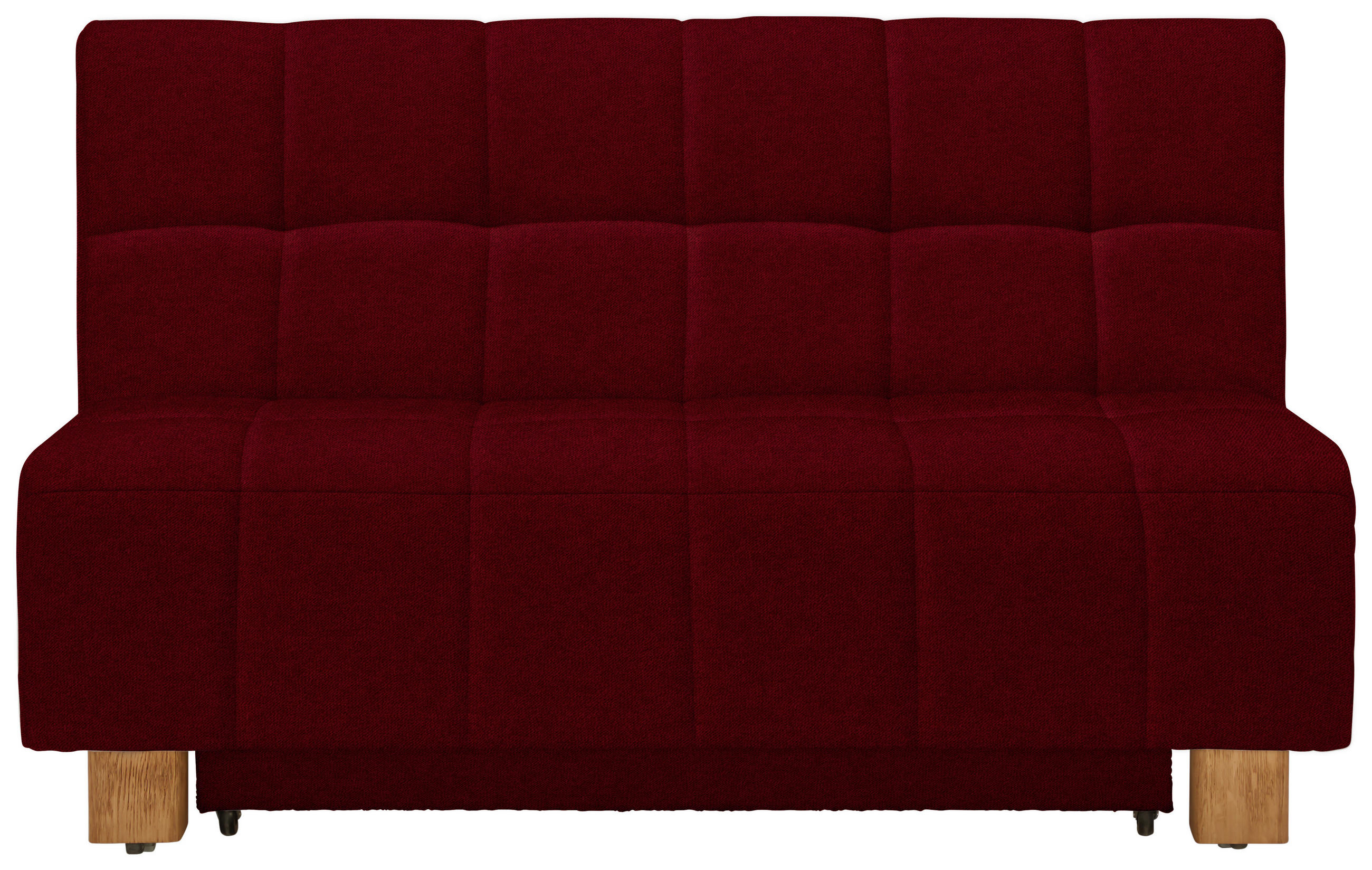 SCHLAFSOFA  in Webstoff Dunkelrot  - Naturfarben/Dunkelrot, MODERN, Holz/Textil (145/92/102cm) - Novel