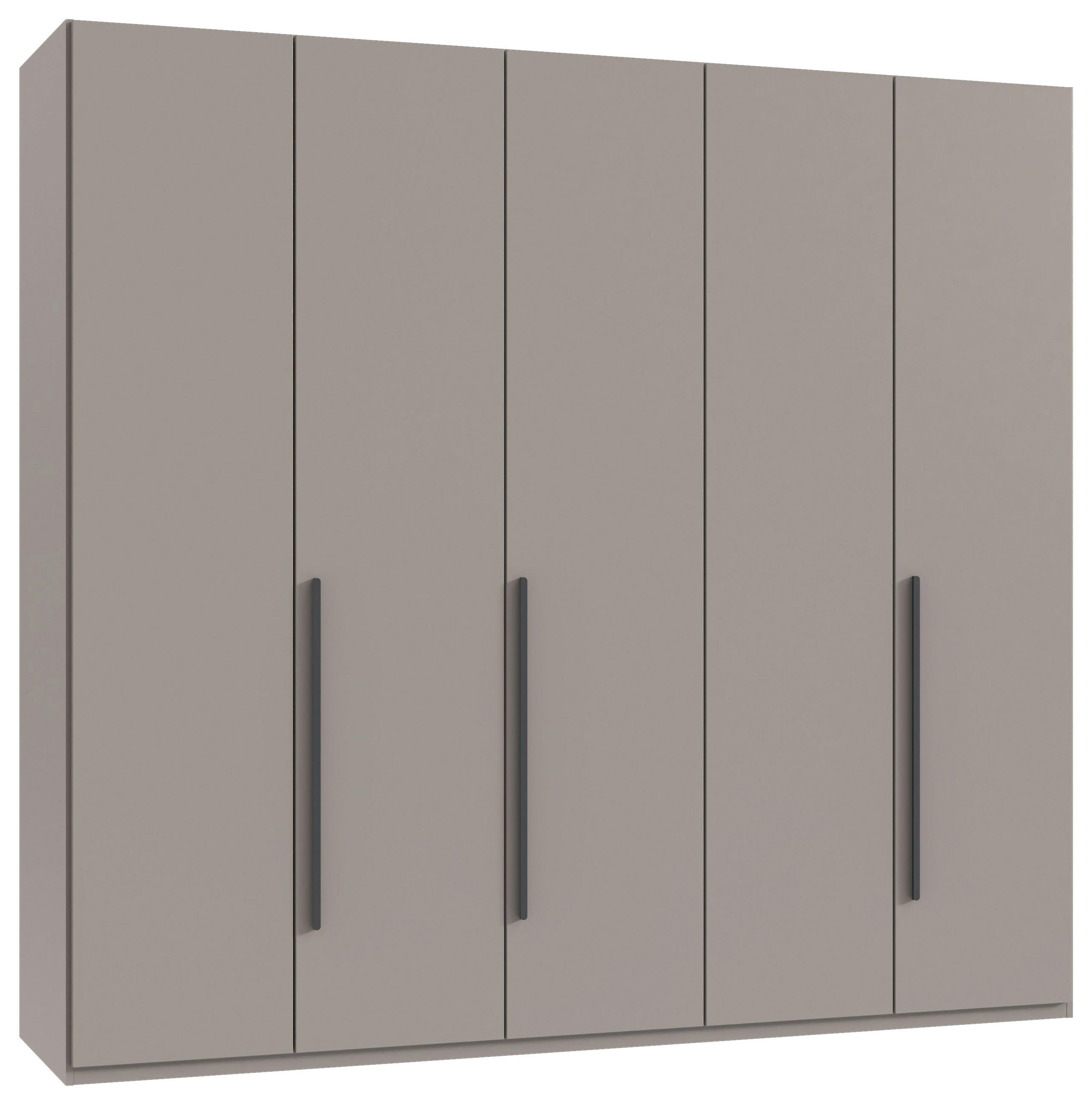 DREHTÜRENSCHRANK Graphitfarben, Kaschmir 5  - Graphitfarben/Sahara, MODERN, Holzwerkstoff/Kunststoff (225/208/58cm) - Chameo