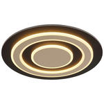 DECKENLEUCHTE 40 W  48/5,2 cm    - Champagner/Dunkelbraun, Design, Holz/Kunststoff (48/5,2cm) - Novel