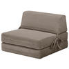 SCHLAFSESSEL Cord Braun    - Braun, Design, Textil/Metall (75/58/80cm) - Livetastic