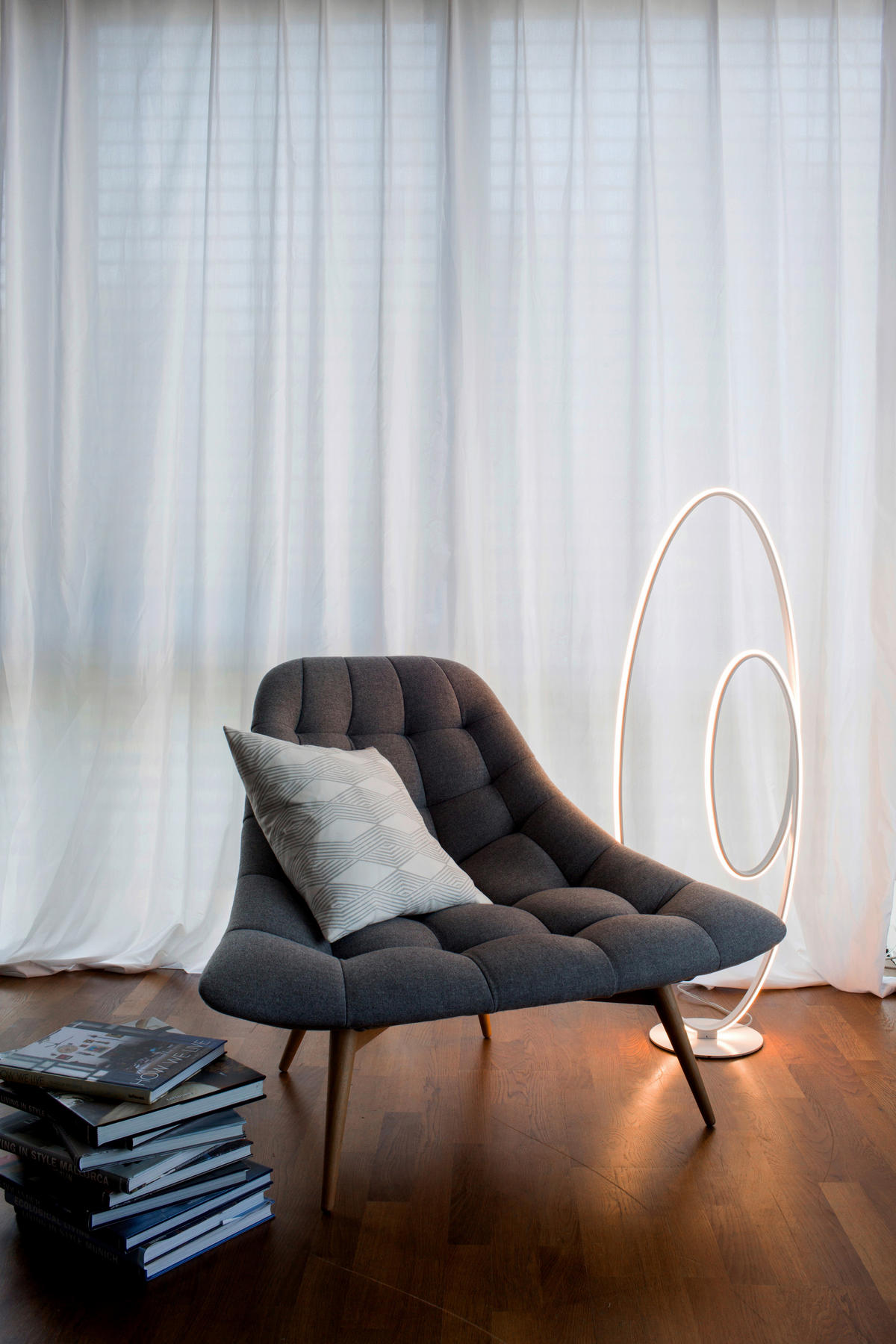 LED-STEHLEUCHTE    - Weiß, Basics, Kunststoff/Metall (25/40cm) - Näve