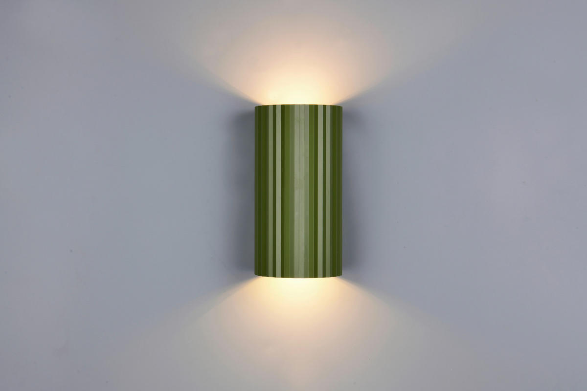 VÄGGLAMPA SOKA   - grön, Basics, metall (9,5/18/8,5cm)
