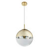 HÄNGELEUCHTE 25/120 cm  - Transparent/Goldfarben, Design, Glas/Metall (25/120cm) - Globo