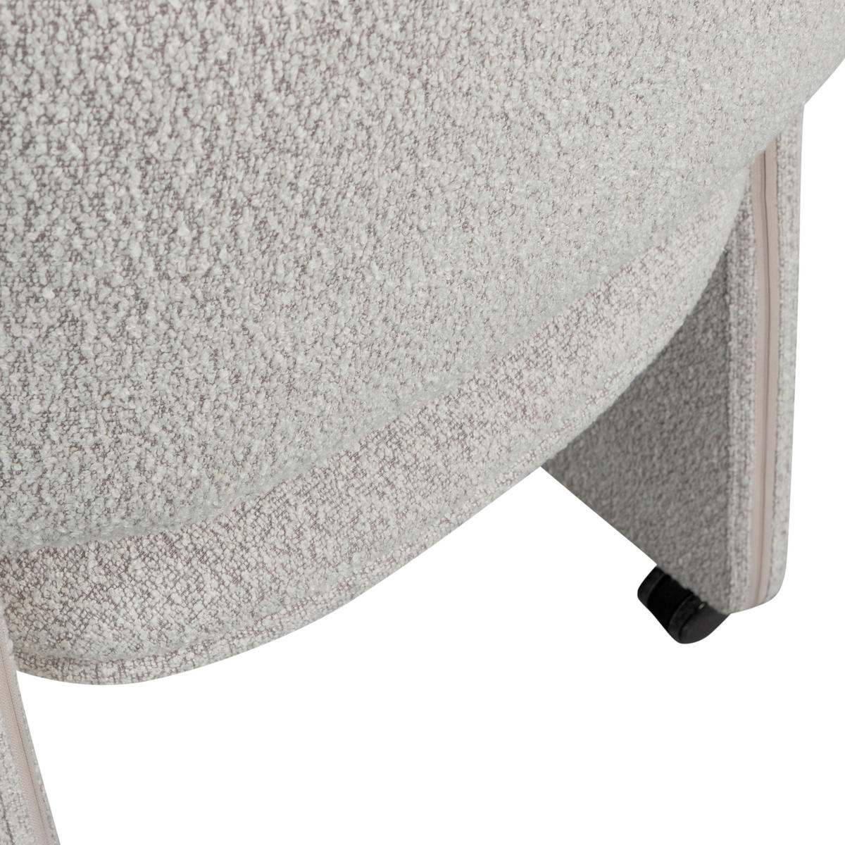 ARMLEHNSTUHL   Bouclé  - Greige, MODERN, Kunststoff/Textil (59/79/58cm) - Livetastic