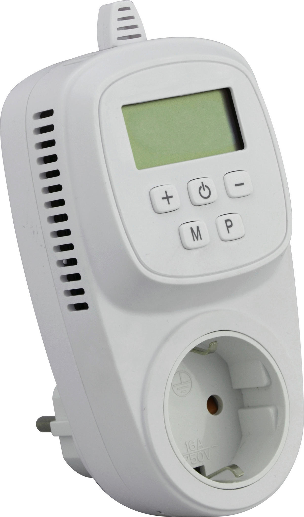 STECKDOSENTHERMOSTAT  - Weiß, Basics, Kunststoff (14/7/4,2cm)