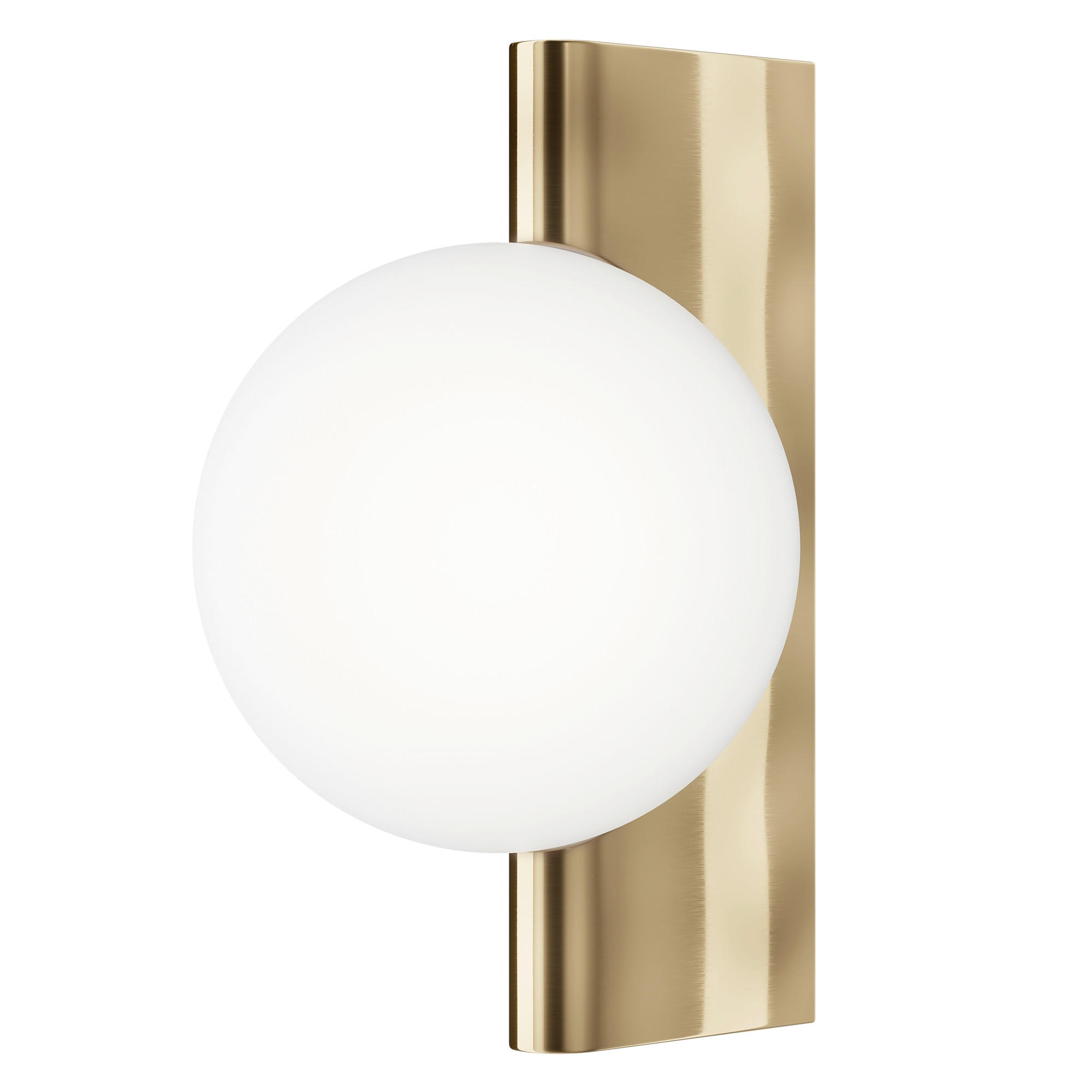 WANDLEUCHTE Modern 18/30/21,5 cm  - Messingfarben/Weiß, Trend, Glas/Metall (18/30/21,5cm) - MAYTONI