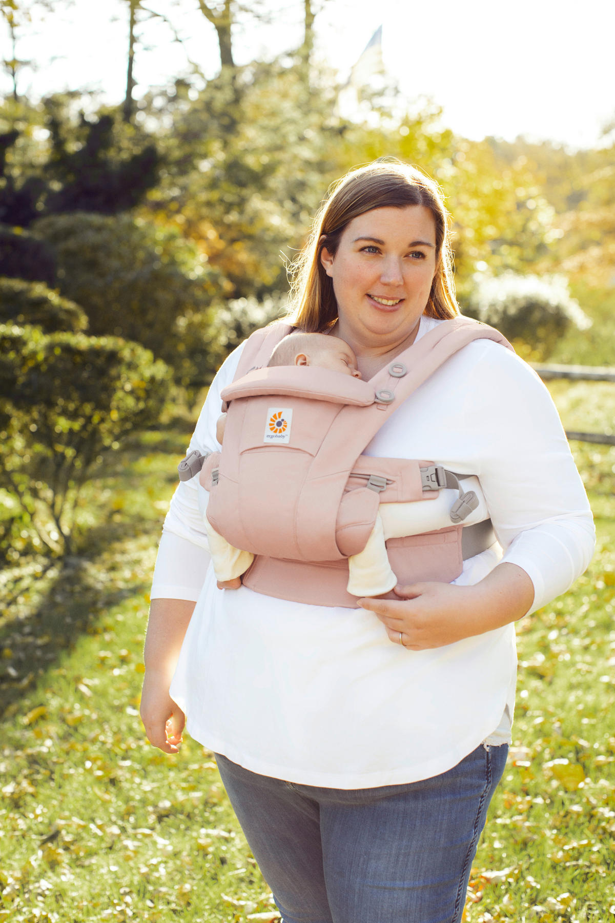 BABYTRAGE Omni Dream  - Hellrosa, Basics, Textil (23,5/16/27cm) - Ergobaby