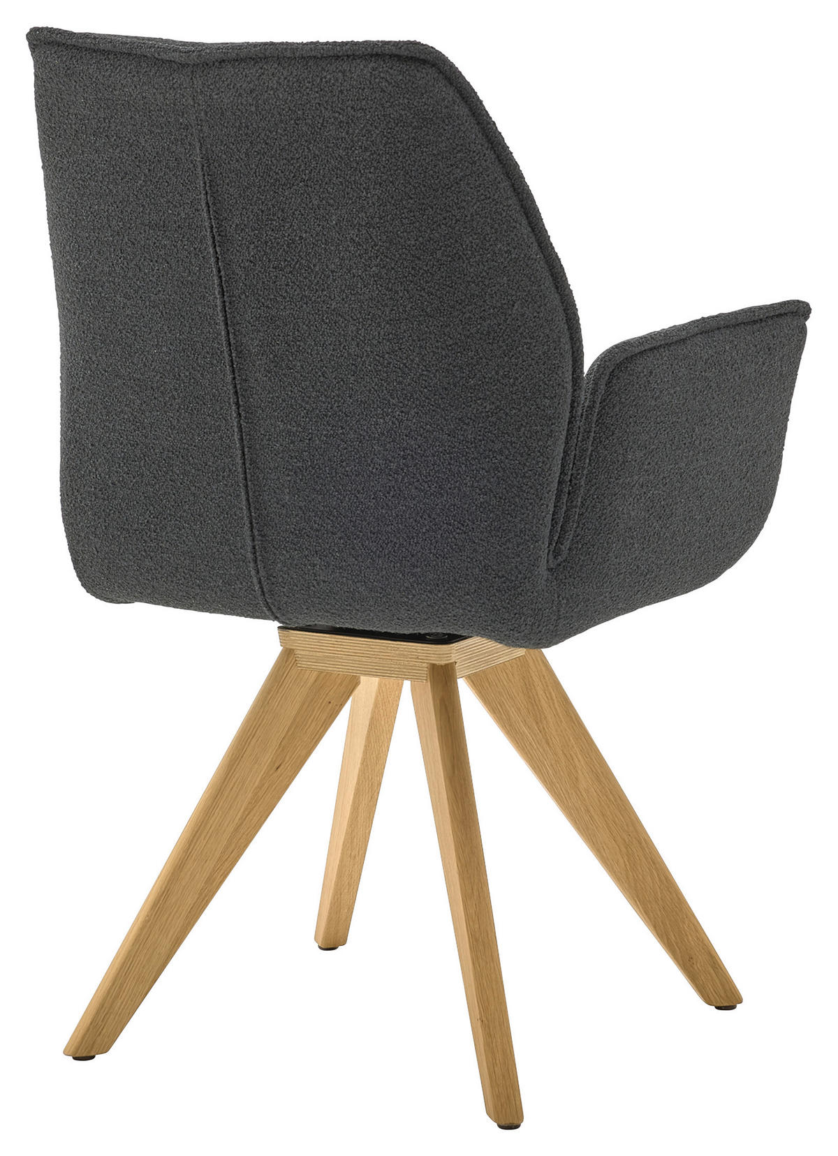 ARMLEHNSTUHL  in Bouclé  - Wildeiche/Eichefarben, Design, Holz/Textil (63/91/65cm) - Musterring