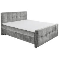 BOXBETT 160/200 cm  in Grau  - Schwarz/Grau, MODERN, Holzwerkstoff/Kunststoff (160/200cm) - MID.YOU