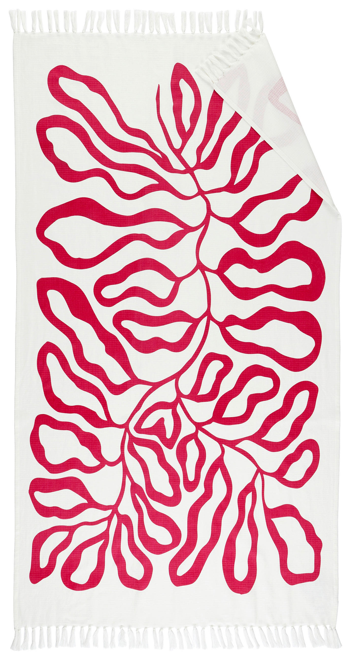 PROSOP DE PLAJĂ 100/180 cm roz aprins  - roz aprins, Design, textil (100/180cm) - Esposa