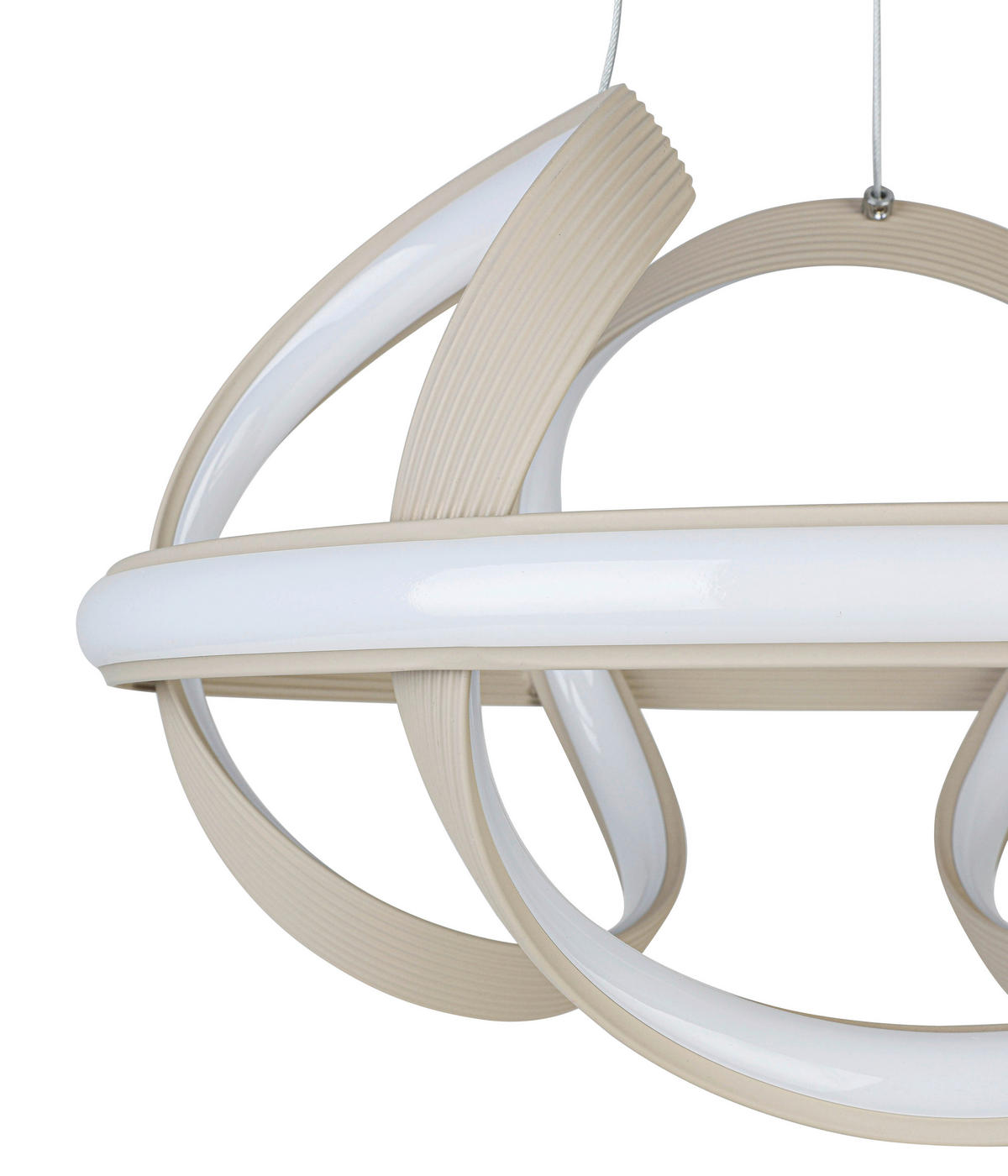 HÄNGELEUCHTE 41,5/120 cm   - Sandfarben, Trend, Kunststoff/Metall (41,5/120cm) - Collet's Monde