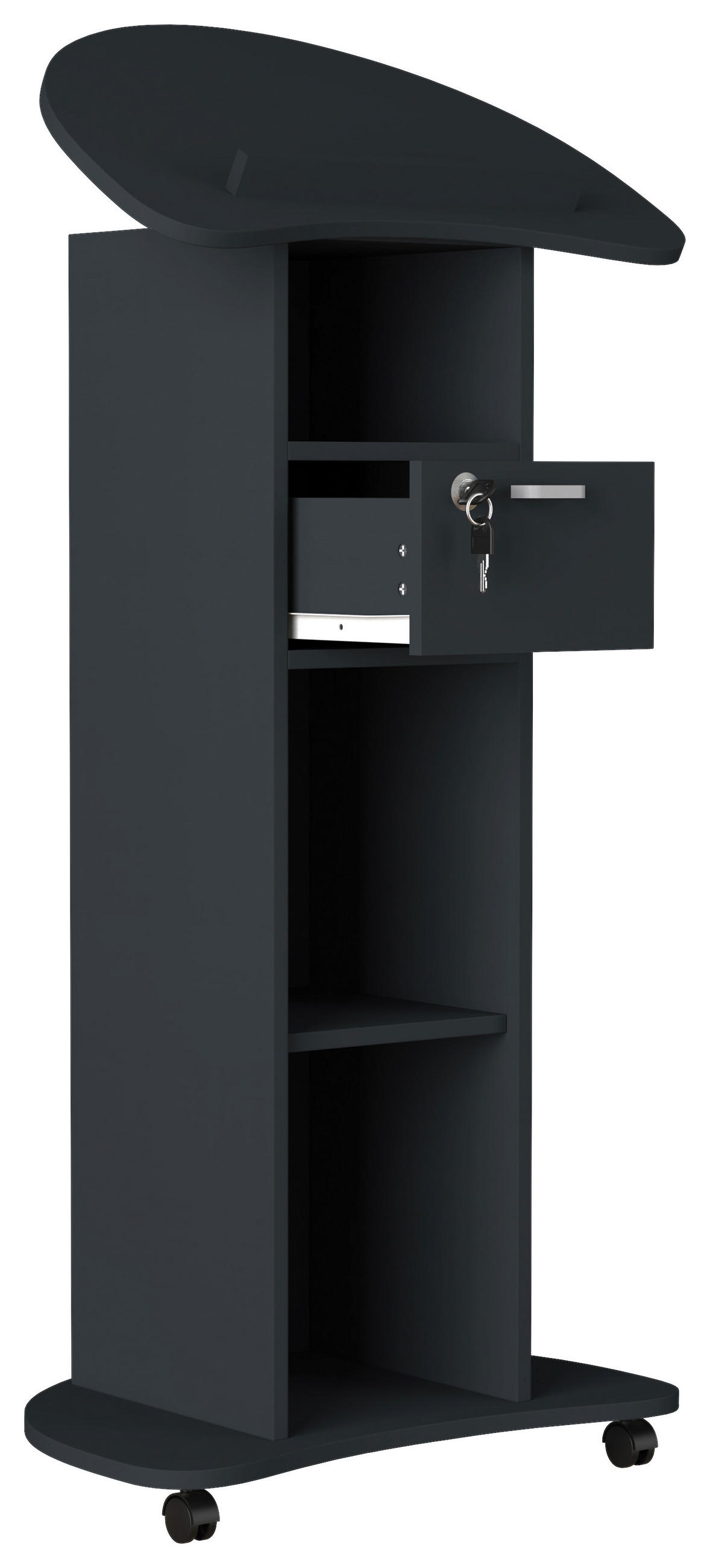 STEHPULT 56/110/37 cm  - Anthrazit, MODERN, Holzwerkstoff (56/110/37cm) - MID.YOU