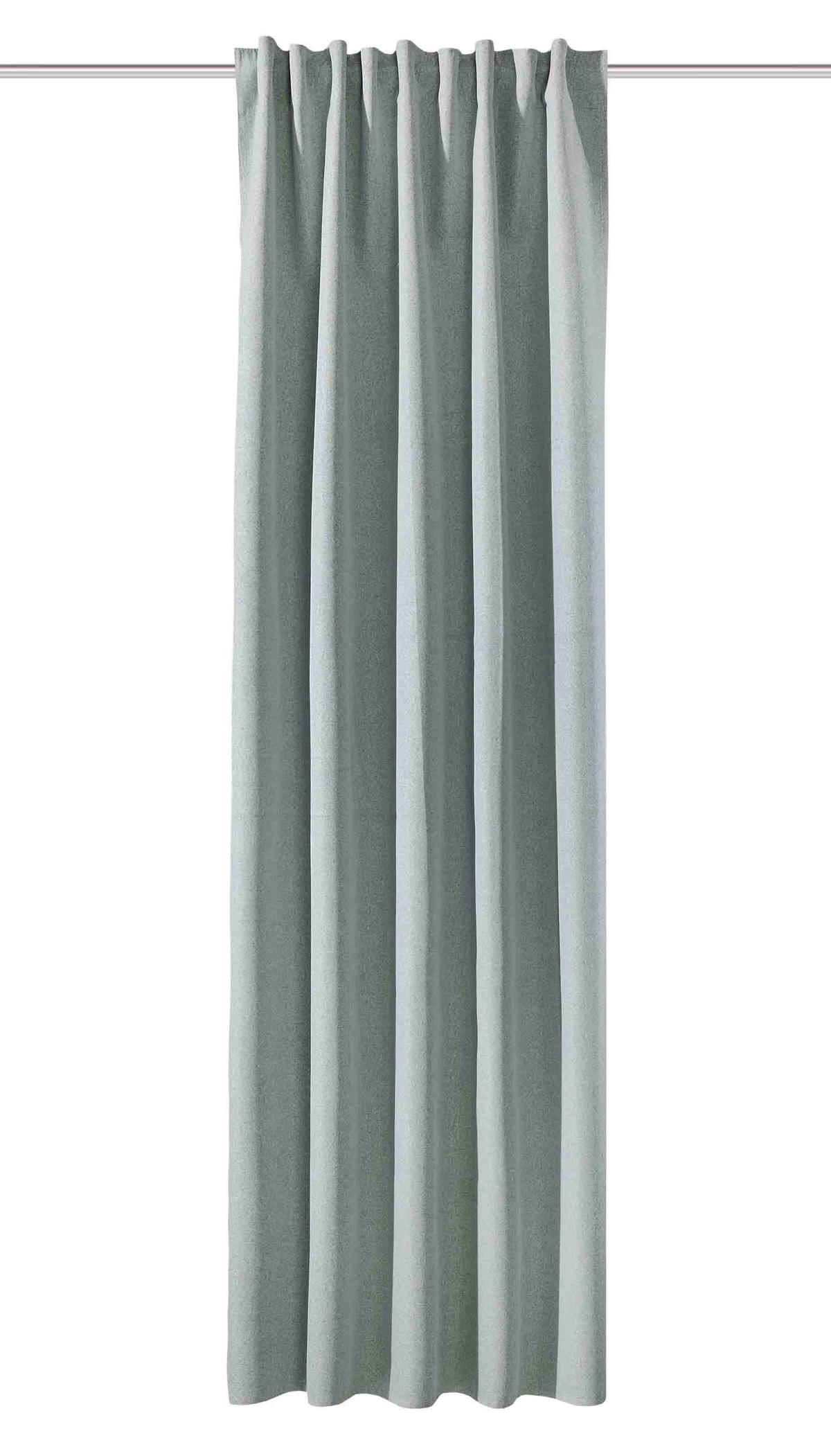 FERTIGVORHANG  blickdicht    - Salbeigrün, Basics, Textil (140cm)