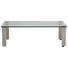 COUCHTISCH in Metall, Glas 160/100/42,5 cm - Nickelfarben, Design, Glas/Kunststoff (160/100/42,5cm) COUCHTISCH in Metall, Glas 160/100/42,5 cm - Nickelfarben, Design, Glas/Kunststoff (160/100/42,5cm)