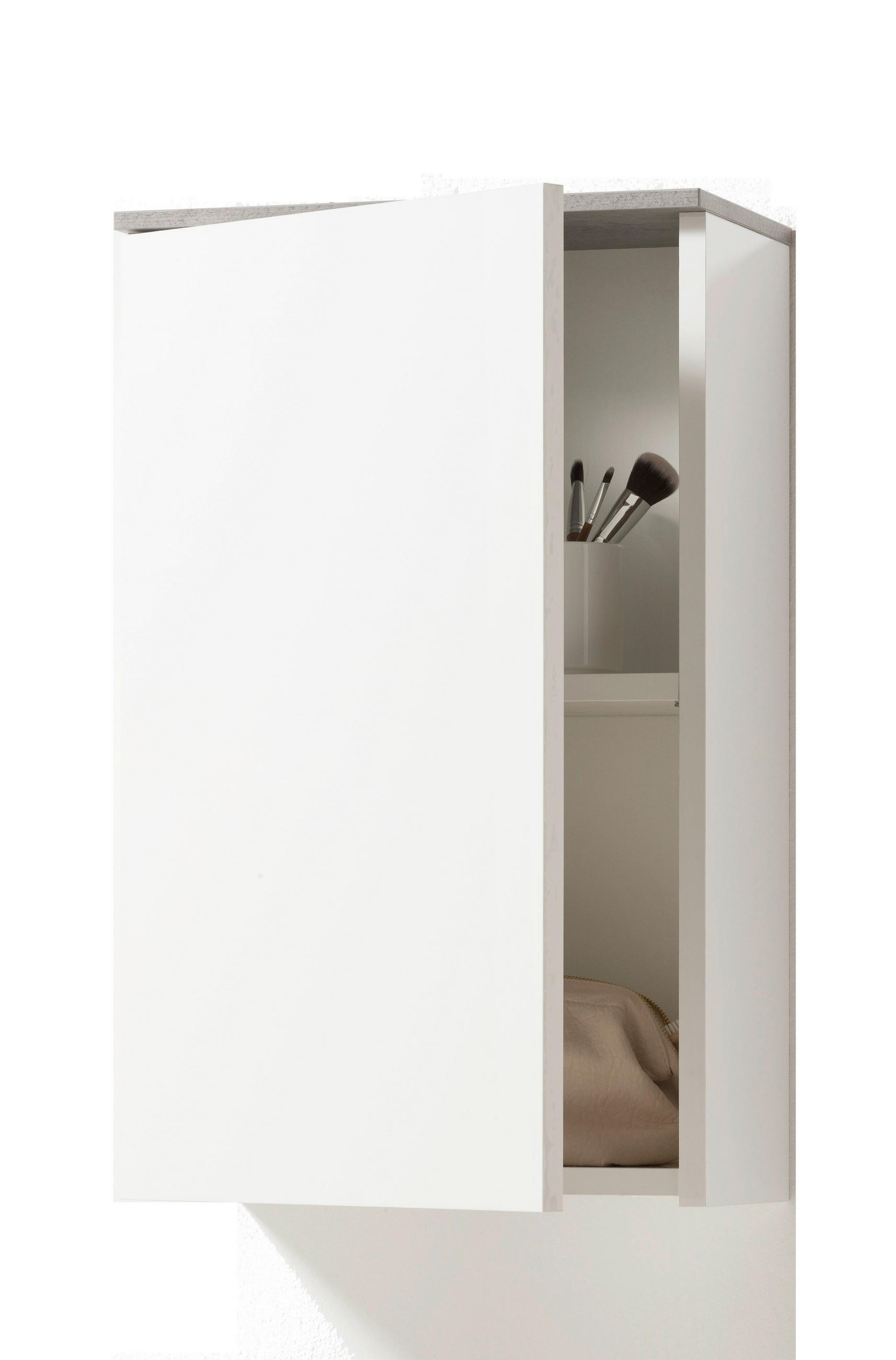 ZGORNJA OMARA 40/65/22 cm  - bela, Moderno, leseni material (40/65/22cm) - Xora