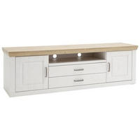 TV-ELEMENT - Eichefarben/Schwarz, LIFESTYLE, Holzwerkstoff/Metall (198/63/52cm) - Landscape