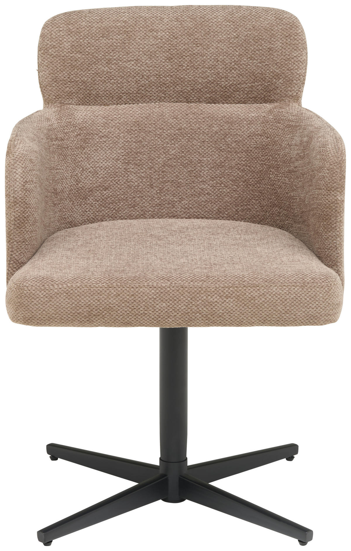 ARMLEHNSTUHL  in Eisen Webstoff  - Schwarz/Braun, KONVENTIONELL, Holz/Textil (58,5/85/63cm) - Livetastic