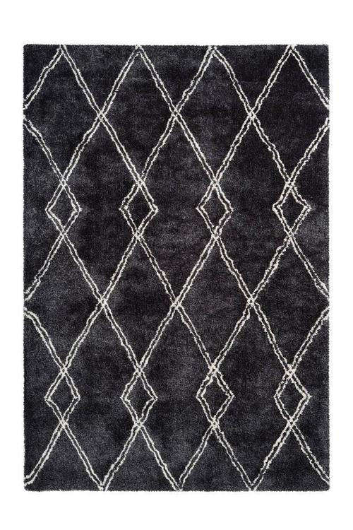 KOBEREC S VYSOKÝM VLASEM, 80/150 cm, antracitová - antracitová, Design, textil (80/150cm)