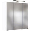 SPIEGELSCHRANK 60/66/20 cm  - Chromfarben/Weiß, MODERN, Glas/Holzwerkstoff (60/66/20cm) - Held