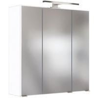 SPIEGELSCHRANK 60/66/20 cm  - Chromfarben/Weiß, MODERN, Glas/Holzwerkstoff (60/66/20cm) - Held