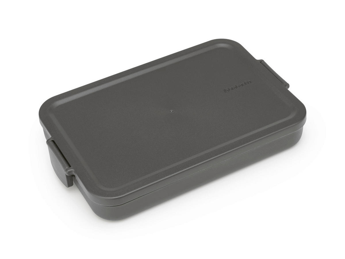 KRABIČKA NA OBĚD  - tmavě šedá, Basics, plast (25.5/3.7/16.6cm) - Brabantia