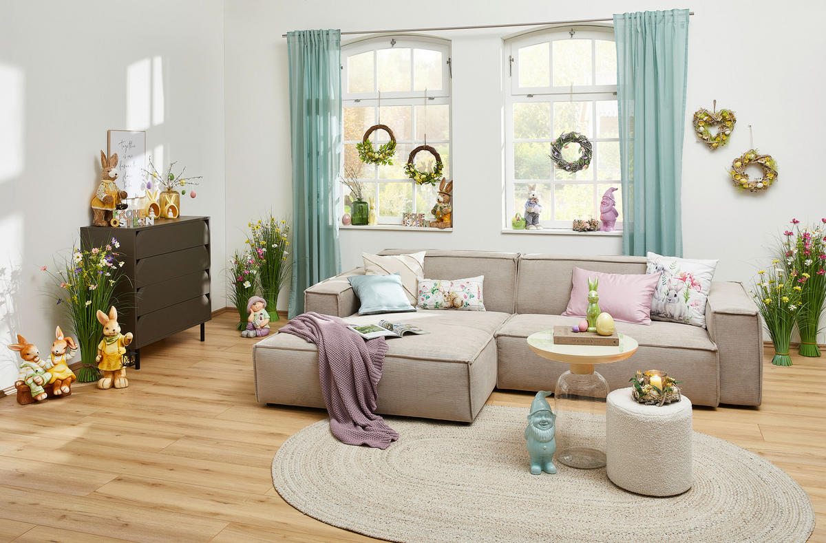 DEKOGRAS  - Gelb/Lila, LIFESTYLE, Kunststoff/Metall (70cm)