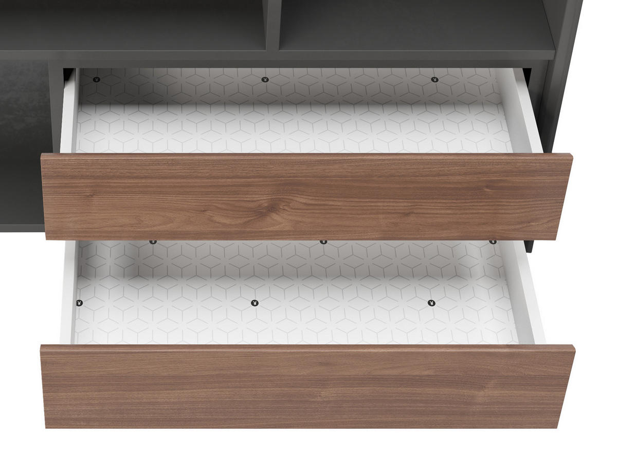 REGAL  - Walnussfarben, KONVENTIONELL, Holz/Holzwerkstoff (110/97,4/38cm) - Playboy