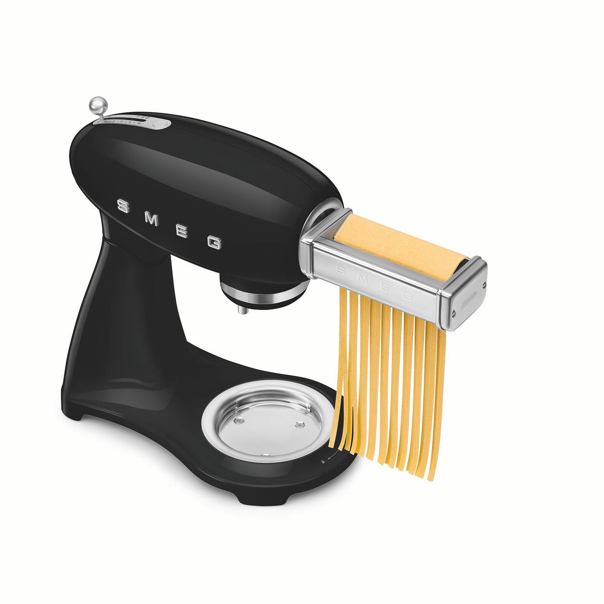 KÜCHENMASCHINE 50´S STYLE SMF05CREU  - Alufarben/Schwarz, Basics, Metall (40,2/37,8/22,1cm) - SMEG