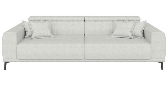 BIGSOFA Webstoff Naturfarben  - Schwarz/Naturfarben, KONVENTIONELL, Textil/Metall (280/80/113cm) - Carryhome