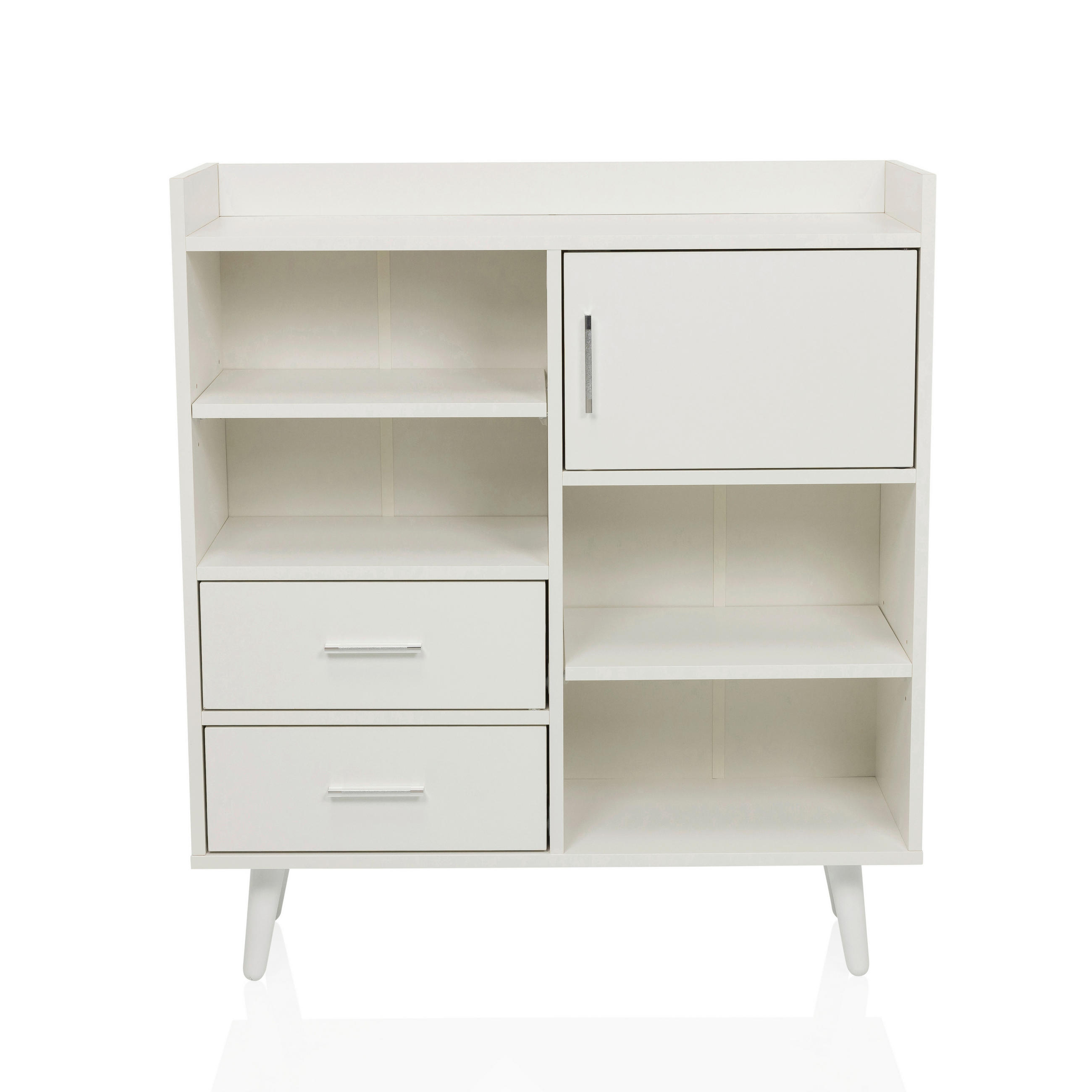 KOMMODE  in 80/90/30 cm  - Weiß, MODERN, Holzwerkstoff/Metall (80/90/30cm) - MID.YOU