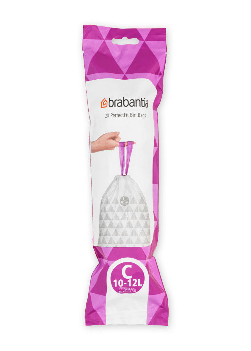 Avfallspåsar - vit, Basics, plast (10-12l) - Brabantia