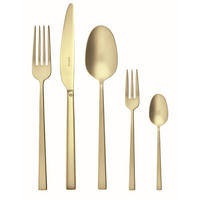 BESTECKSET ROCK ANTIQUE  60-teilig  - Goldfarben, Basics, Metall - Sambonet