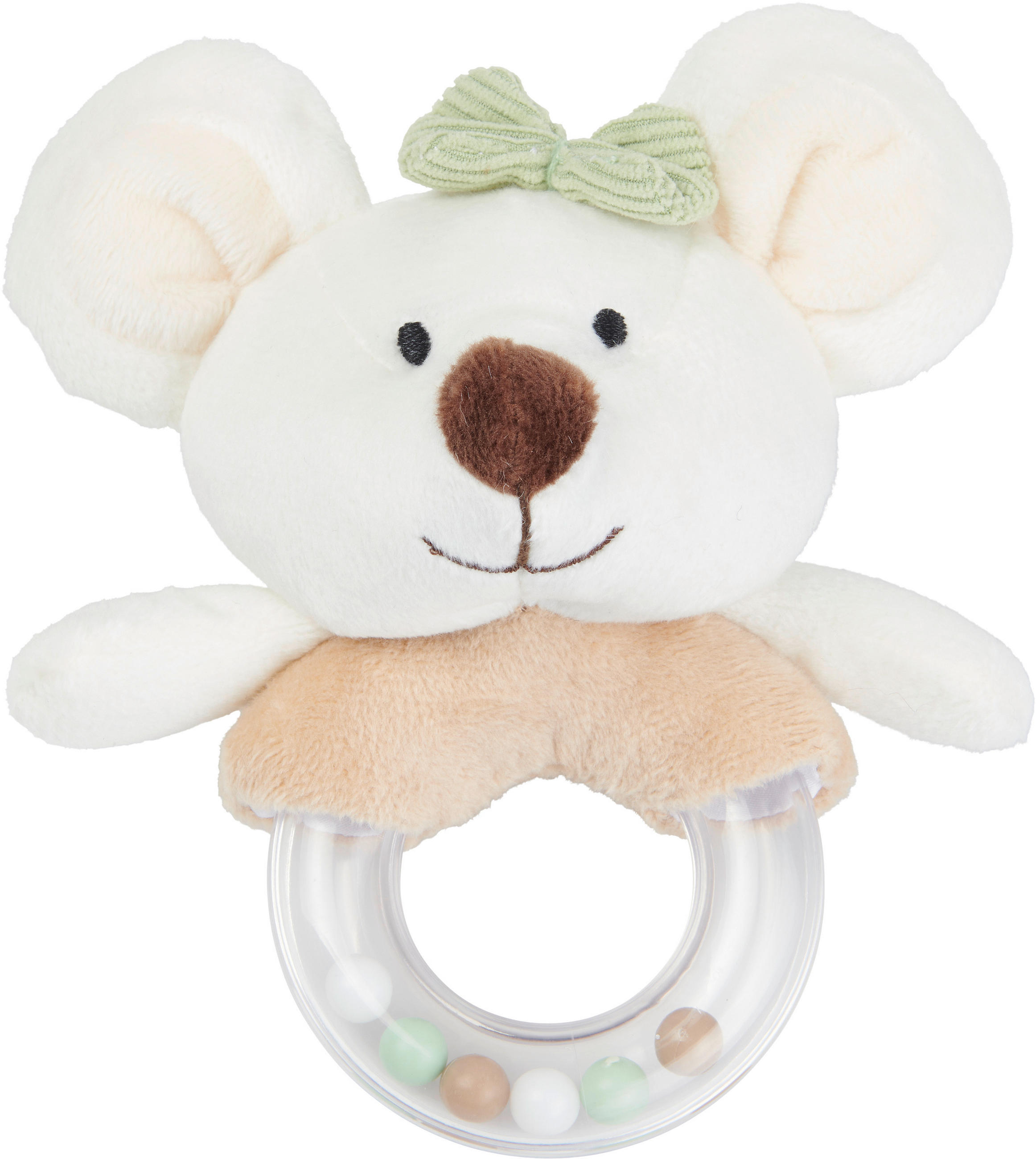 CSÖRGŐ - barna/fehér, Basics, műanyag/textil (12cm) - Patinio