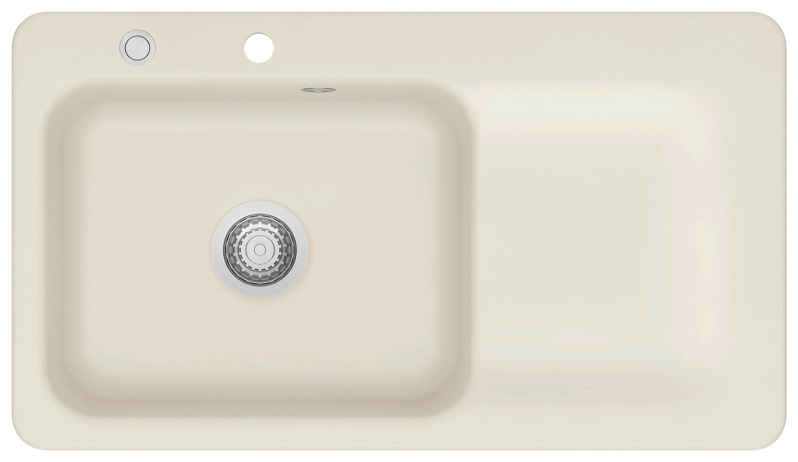 SPÜLE Juna 90 / 50150219  - Creme, Basics, Keramik (90/20/51cm) - Systemceram